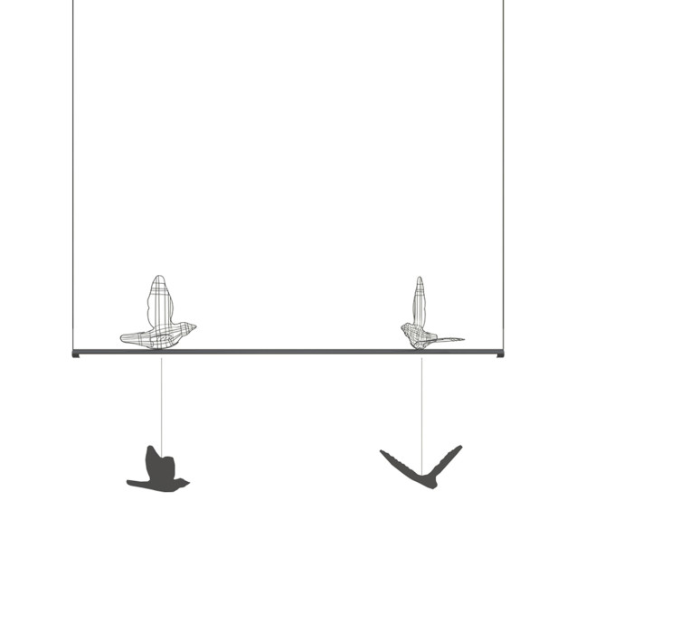 Лінійний підвісний світильник FS pendant linear 12001